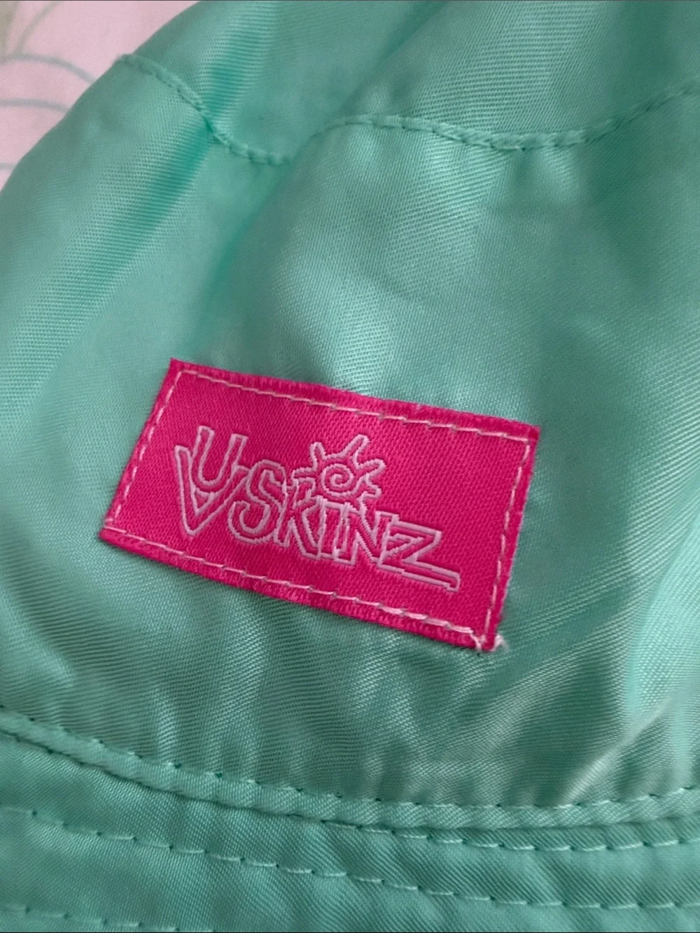 Kids Aqua Bucket Hat with Pink Accents by Vineyard Vines